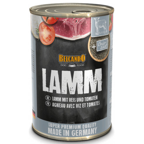 Hrana umeda pentru caini Belcando Adult Miel orez si rosii 400g